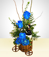 Festividades Prximas - Arreglo de Rosas Azules